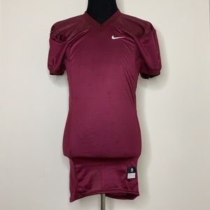 NIKE Burgundy Sports Football Jersey S